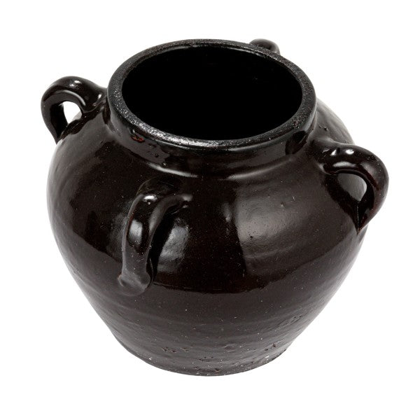 Distressed Espresso Found Clay Jar (Each One Will Vary)